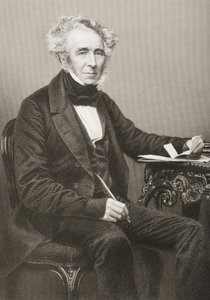 James William Gilbart (1794-1863) grabado por D.J. Pound de una fotografía, de 